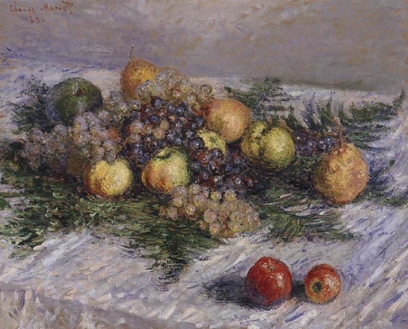 Claude Monet Still life with Pears and Grapes
